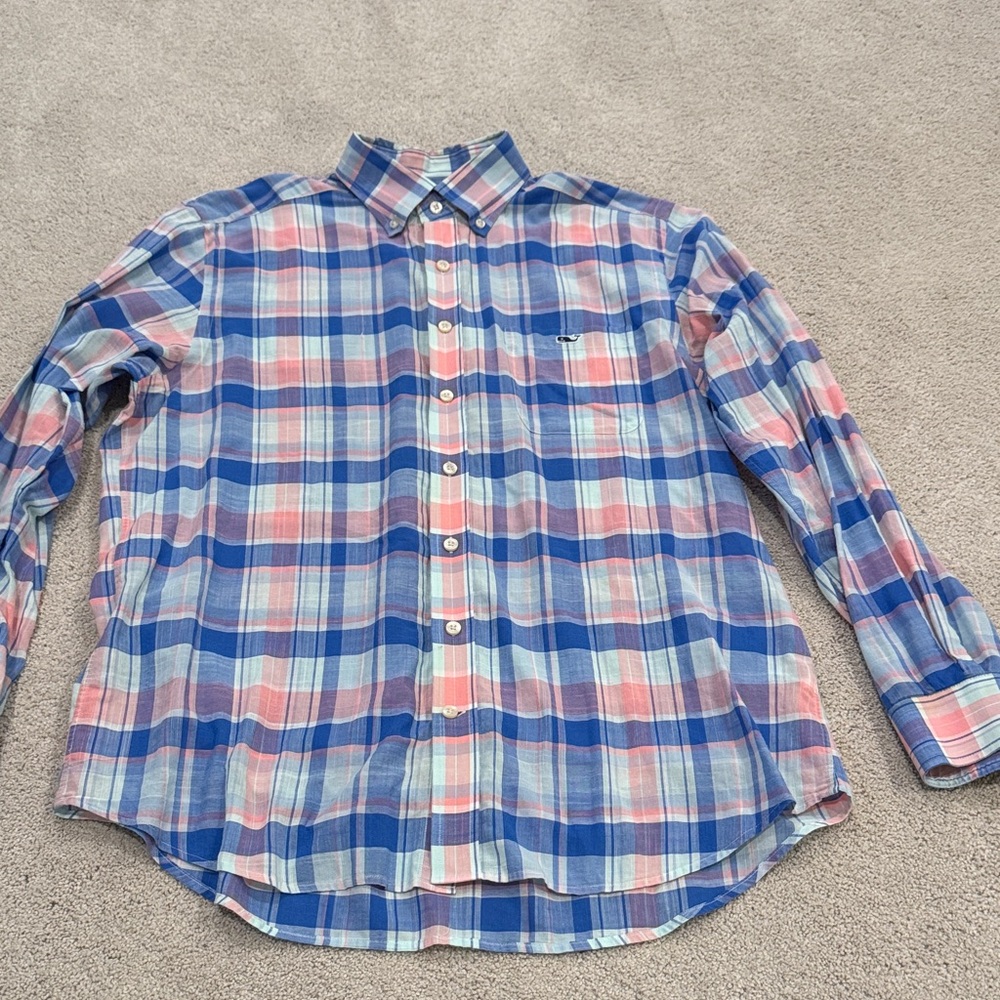 Vineyard Vines Multicolor Plaid Button Down Shirt